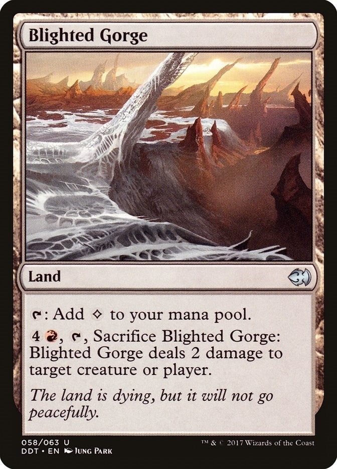 Blighted Gorge (58) (Duel Decks: Merfolk vs. Goblins)
