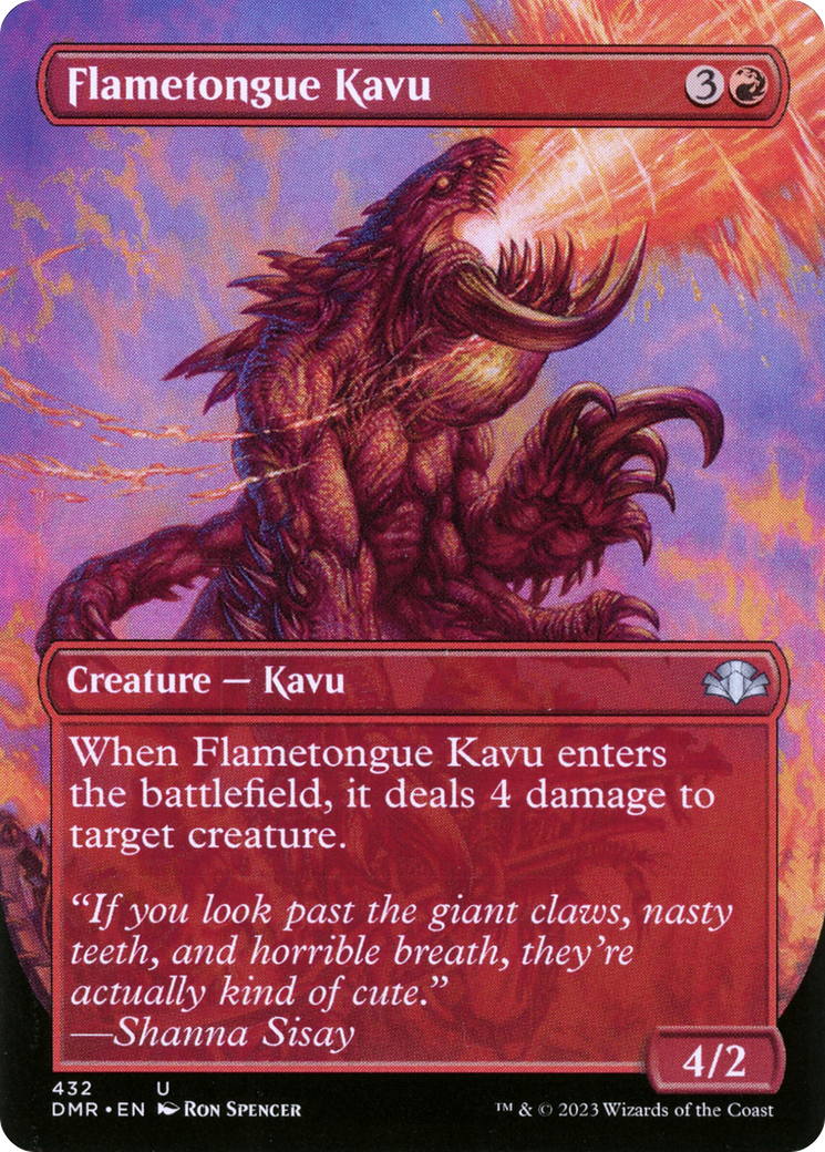 Flametongue Kavu (DMR-432) - Dominaria Remastered (Borderless)