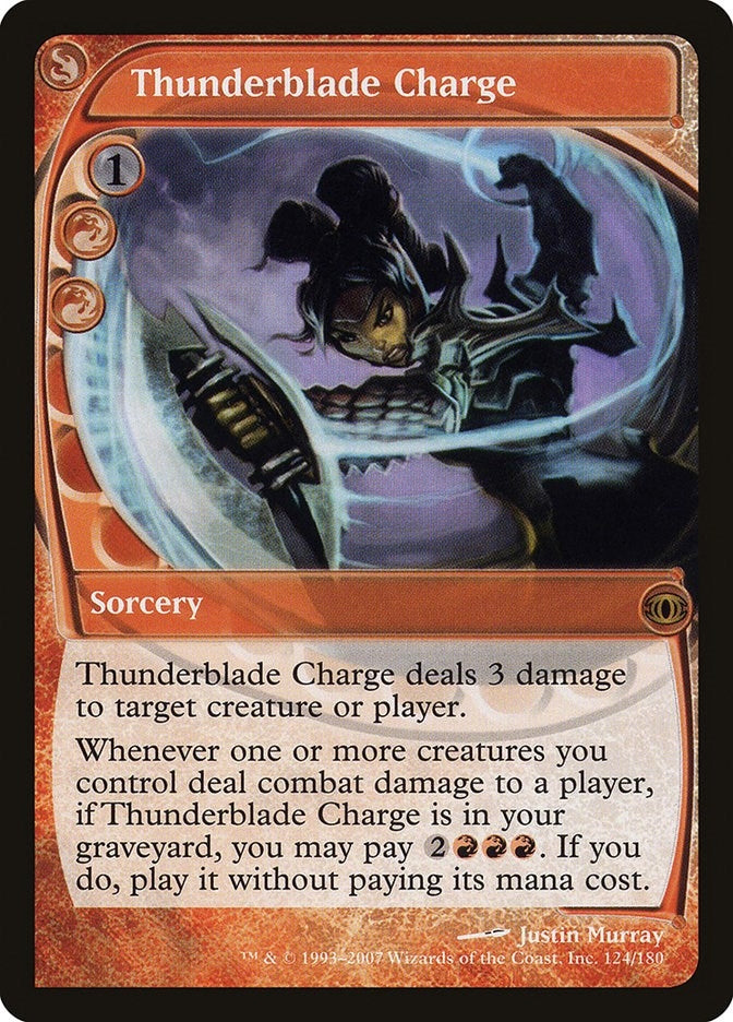 Thunderblade Charge (124) (Future Sight)