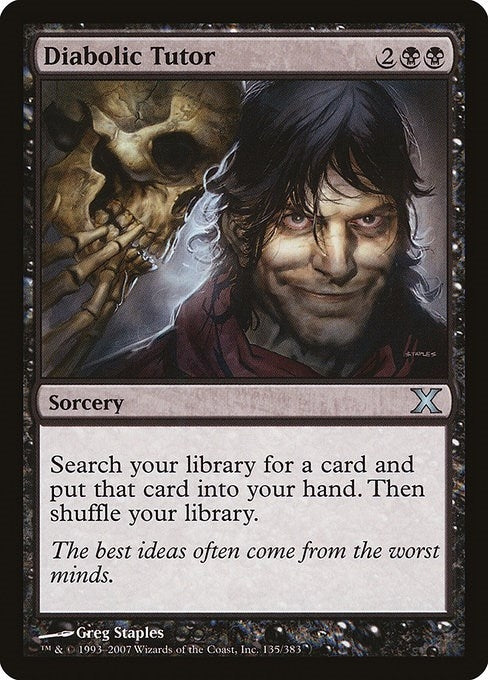 Image for Diabolic Tutor (135) [10E]