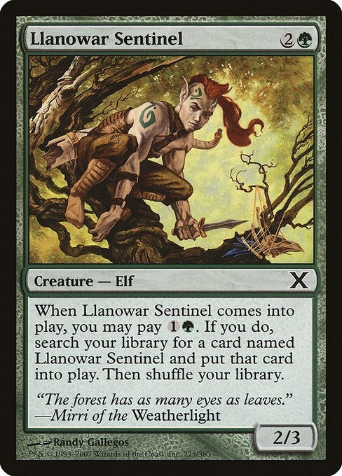 Image for Llanowar Sentinel (275) [10E]