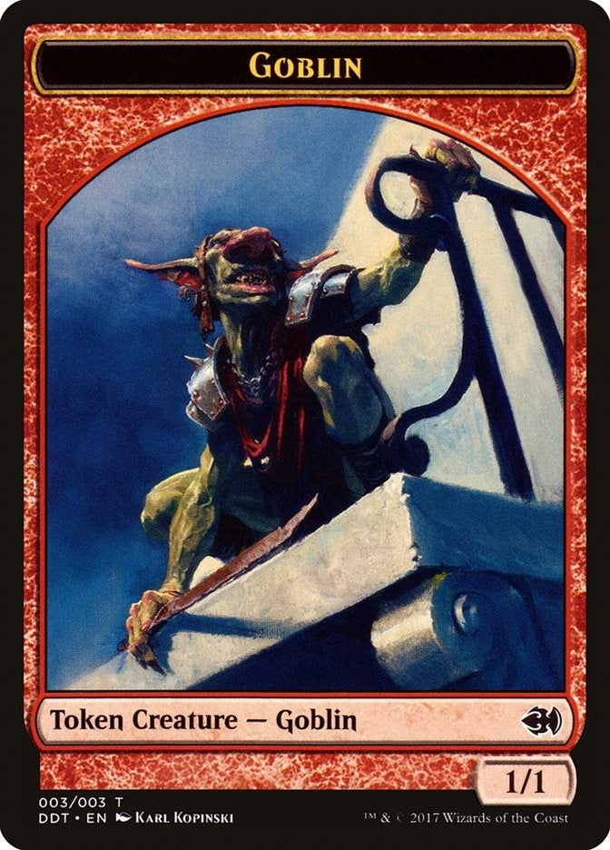 Goblin Token (3) (Duel Decks: Merfolk vs. Goblins)