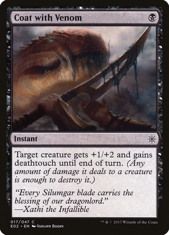Coat with Venom (17) (Explorers of Ixalan)