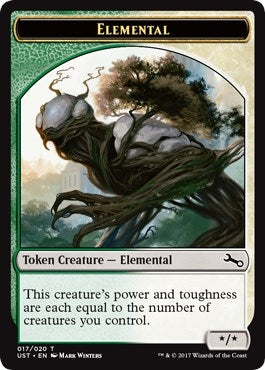 Elemental Token (017) (17) (Unstable)
