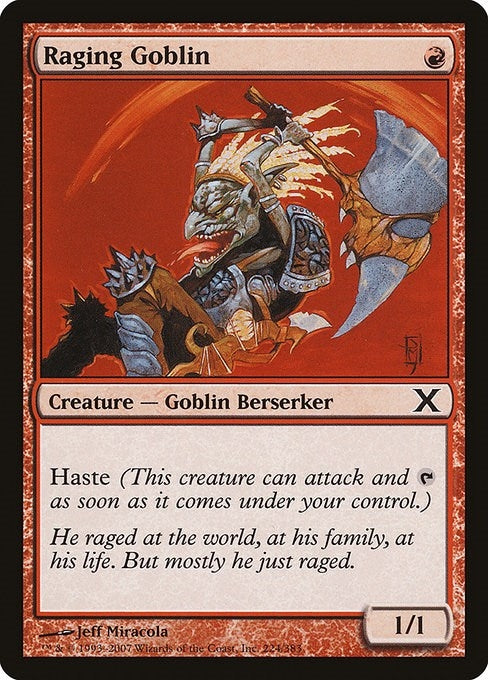 Raging Goblin (224) (10th Edition)