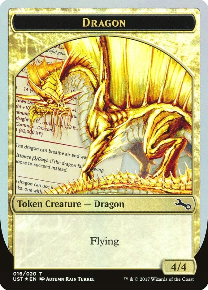 Dragon Token (Gold) (16) (Unstable)