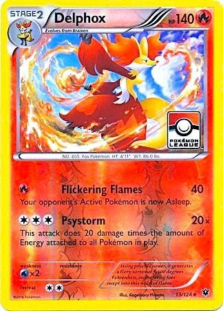 Image for Delphox - 13/124 (Pokemon League) (013/124) (League & Championship Cards) - Pokemon