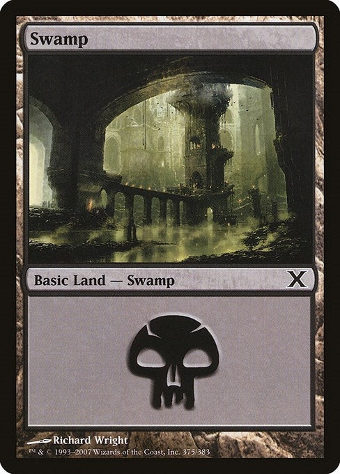 Swamp (375) (375) (10th Edition)
