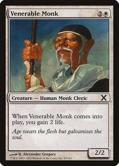 Image for Venerable Monk (55) (10th Edition) - Magic: The Gathering