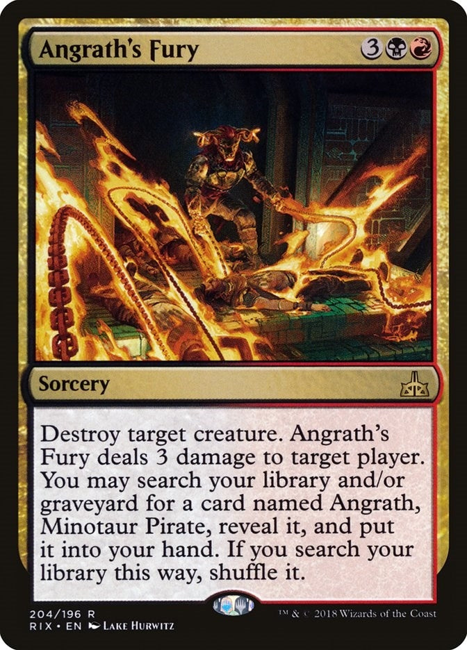 Angrath's Fury (204) (Rivals of Ixalan)