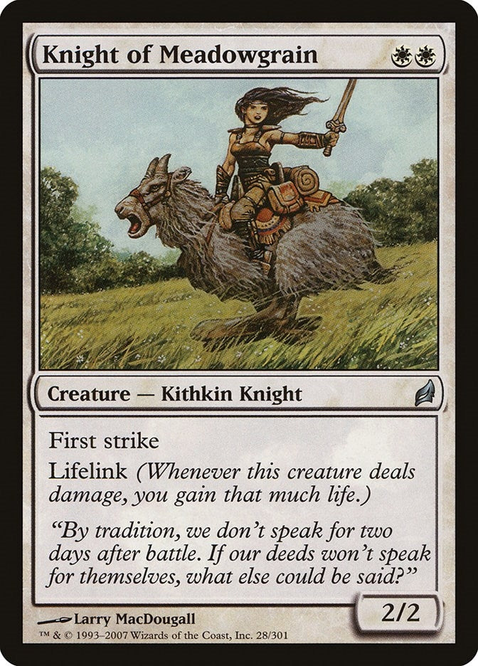 Knight of Meadowgrain (28) (Lorwyn)