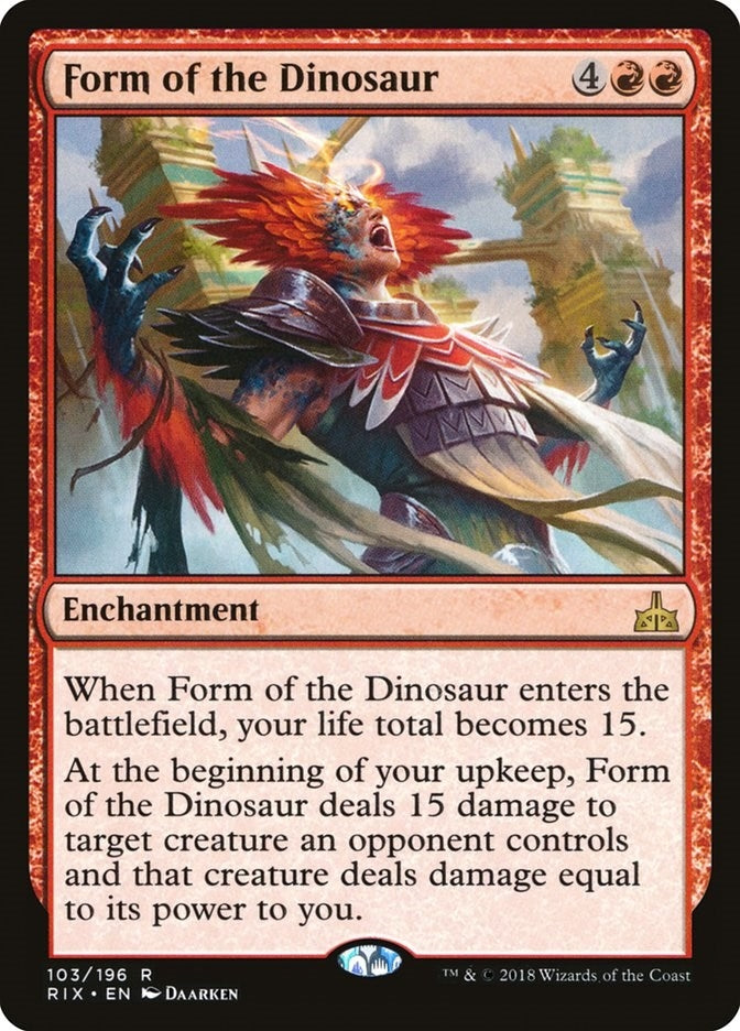 Form of the Dinosaur (103) (Rivals of Ixalan)