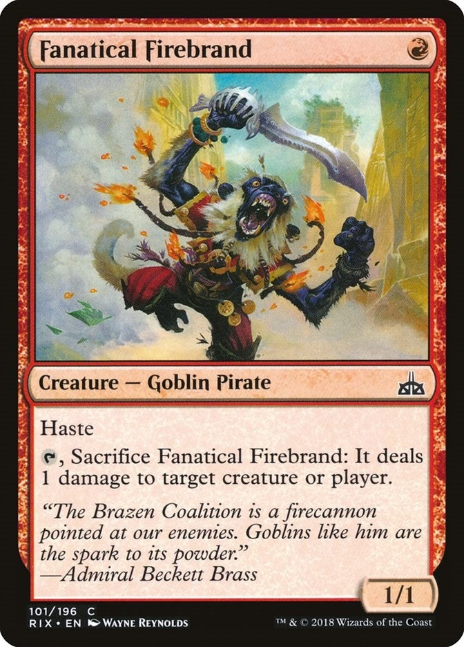 Fanatical Firebrand (101) (Rivals of Ixalan)