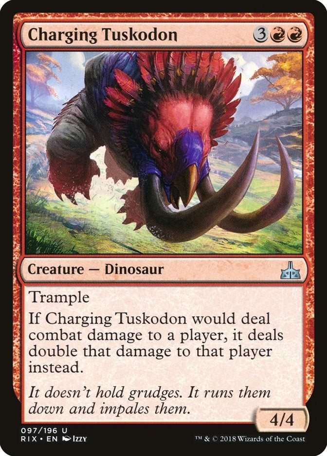 Charging Tuskodon (97) (Rivals of Ixalan)