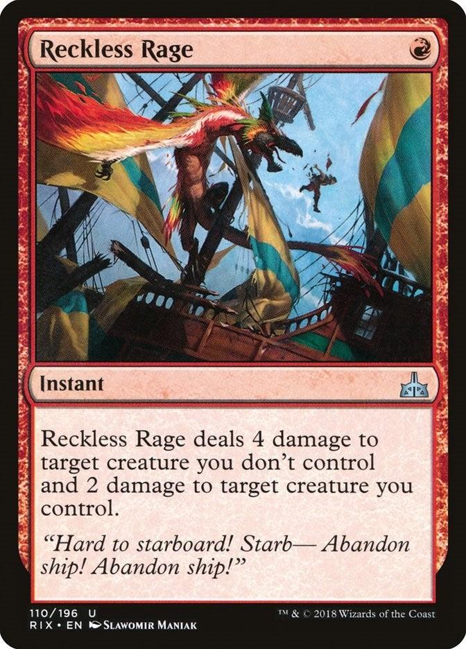 Reckless Rage (110) (Rivals of Ixalan)