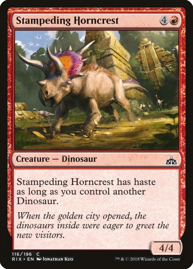 Stampeding Horncrest (116) (Rivals of Ixalan)