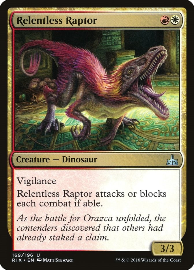 Relentless Raptor (169) (Rivals of Ixalan)