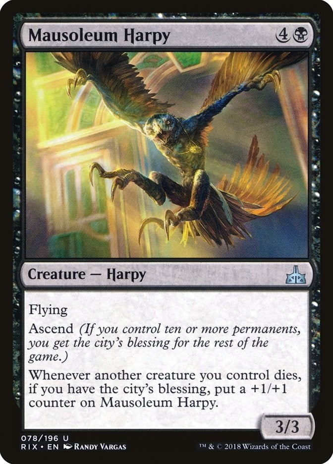 Mausoleum Harpy (78) (Rivals of Ixalan)