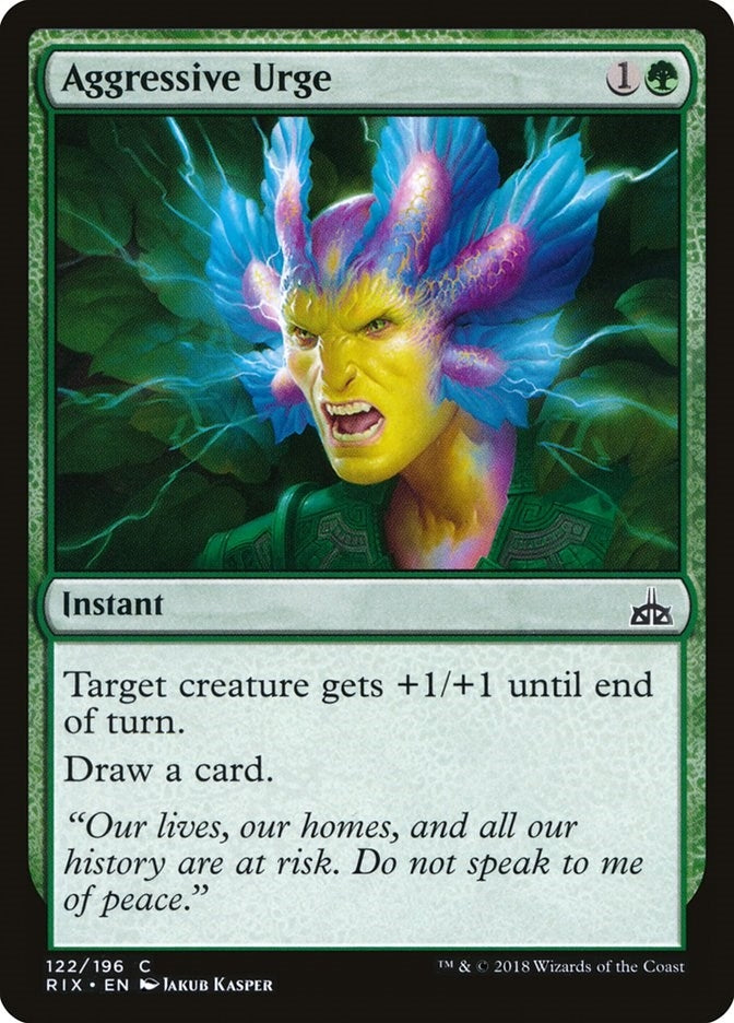 Aggressive Urge (122) (Rivals of Ixalan)