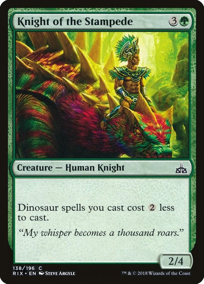 Knight of the Stampede (138) (Rivals of Ixalan)
