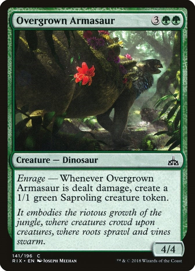 Overgrown Armasaur (141) (Rivals of Ixalan)