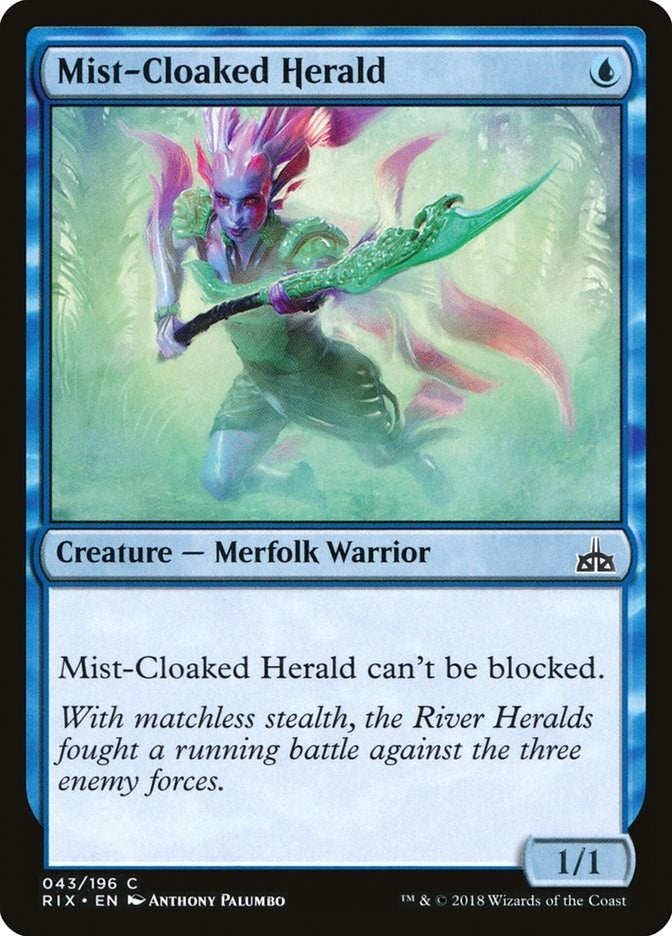 Mist-Cloaked Herald (43) (Rivals of Ixalan)