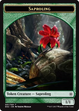 Saproling // Treasure (007) Double-Sided Token (1 // 7) (Explorers of Ixalan)