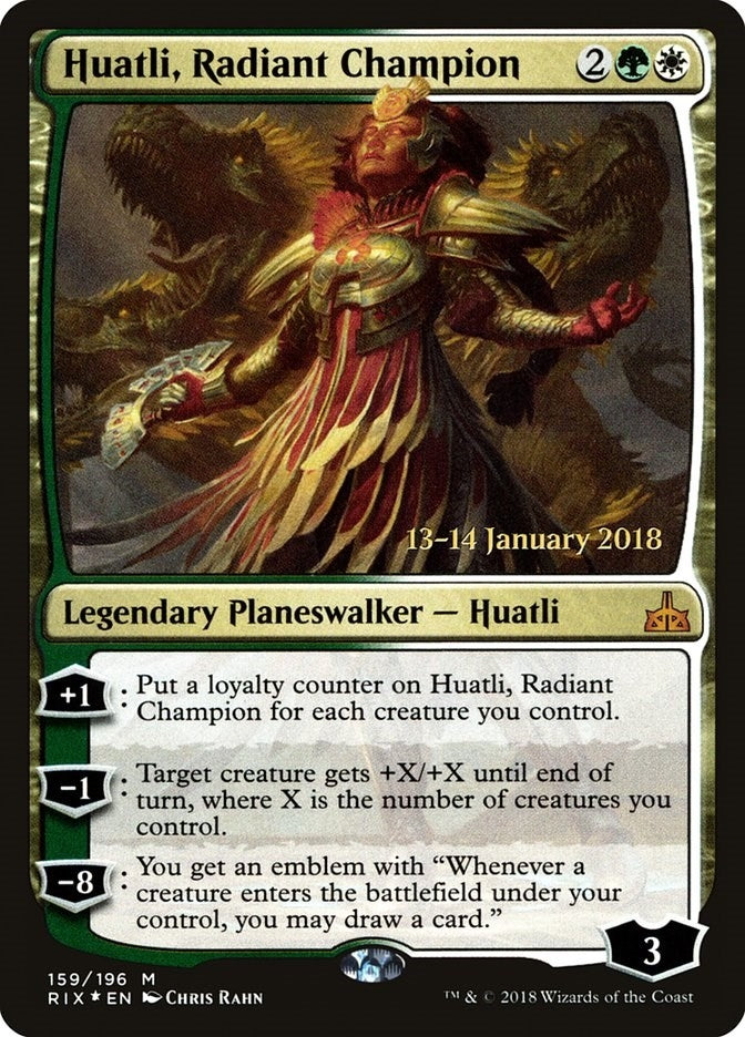 Huatli, Radiant Champion (159) (Prerelease Cards)