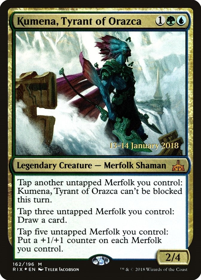Kumena, Tyrant of Orazca (162) (Prerelease Cards)