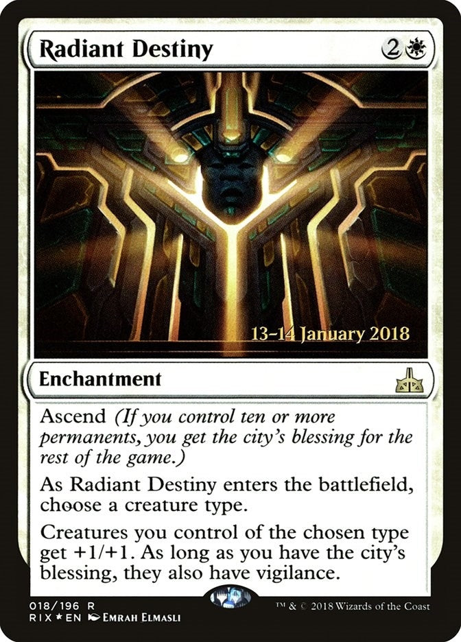 Radiant Destiny (18) (Prerelease Cards)