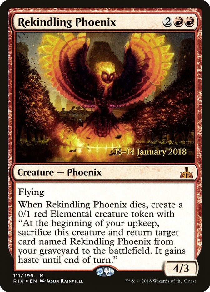 Rekindling Phoenix (111) (Prerelease Cards)