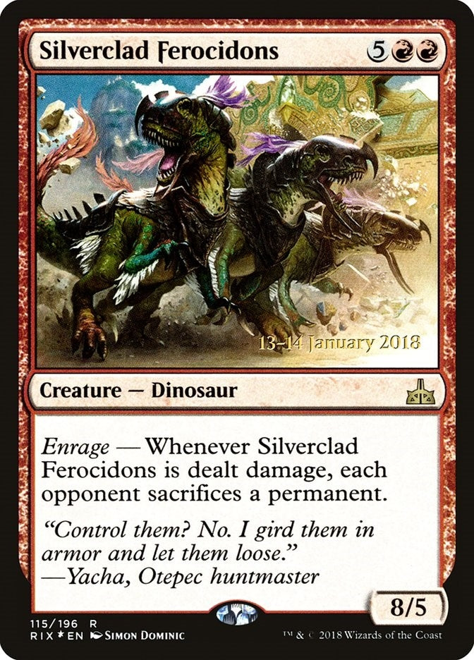Silverclad Ferocidons (115) (Prerelease Cards)