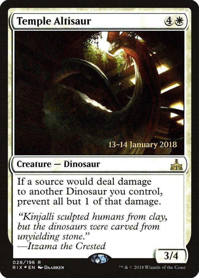 Temple Altisaur (28) (Prerelease Cards)