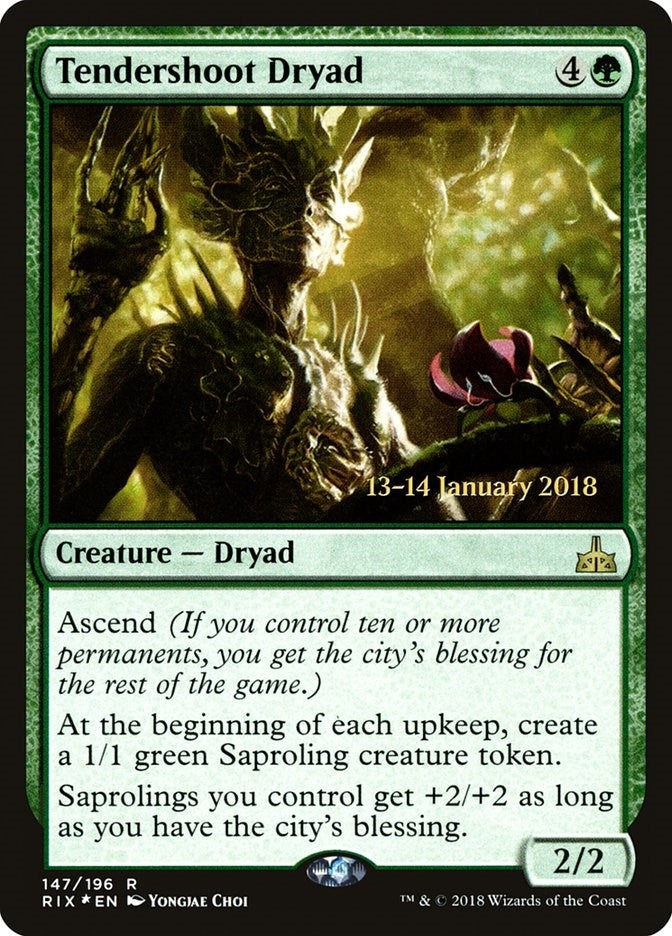 Tendershoot Dryad (147) (Prerelease Cards)