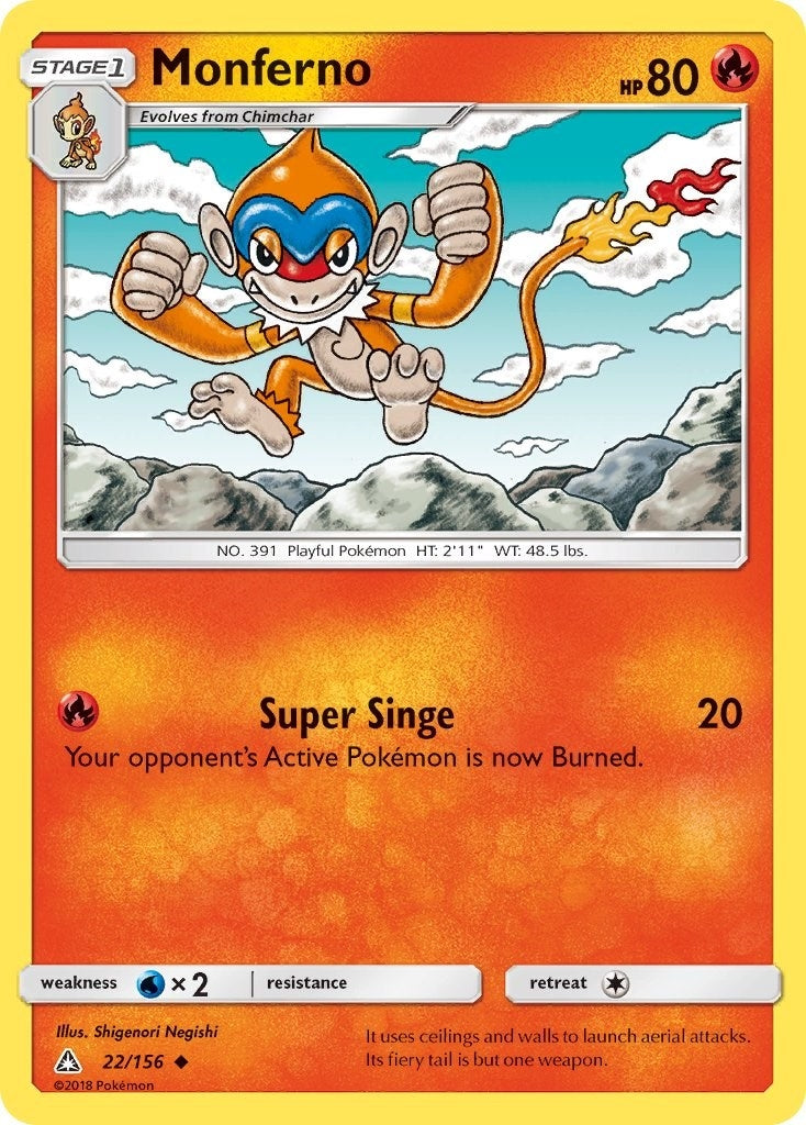 Image for Monferno (22/156) (SM - Ultra Prism) - Pokemon