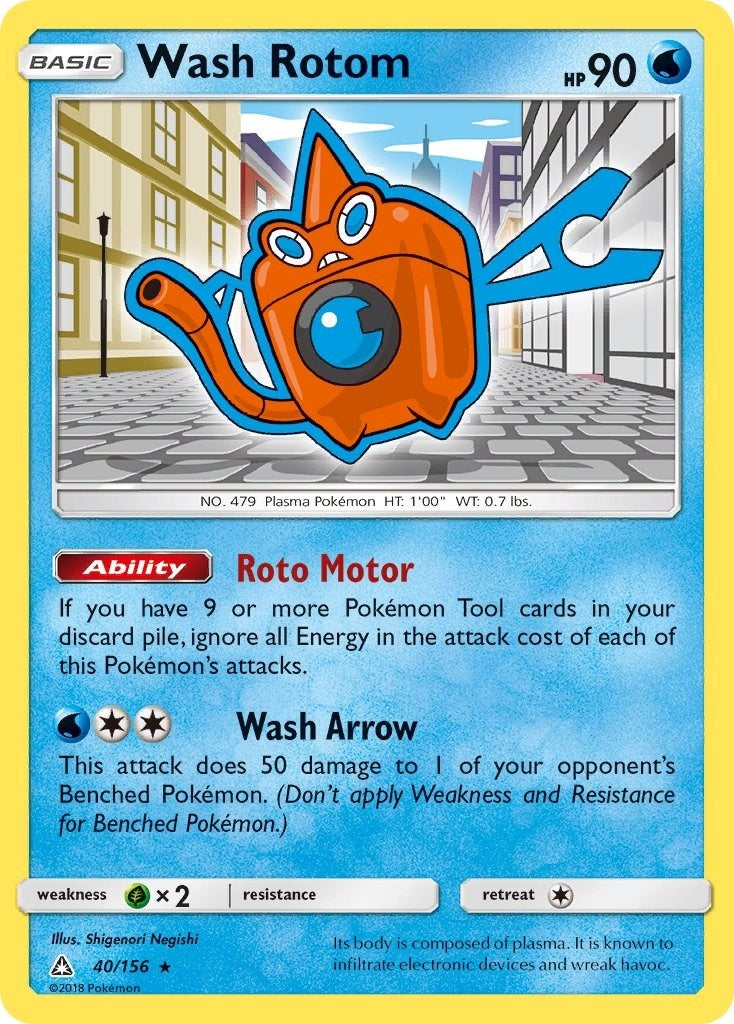 Image for Wash Rotom (40/156) (SM - Ultra Prism) - Pokemon