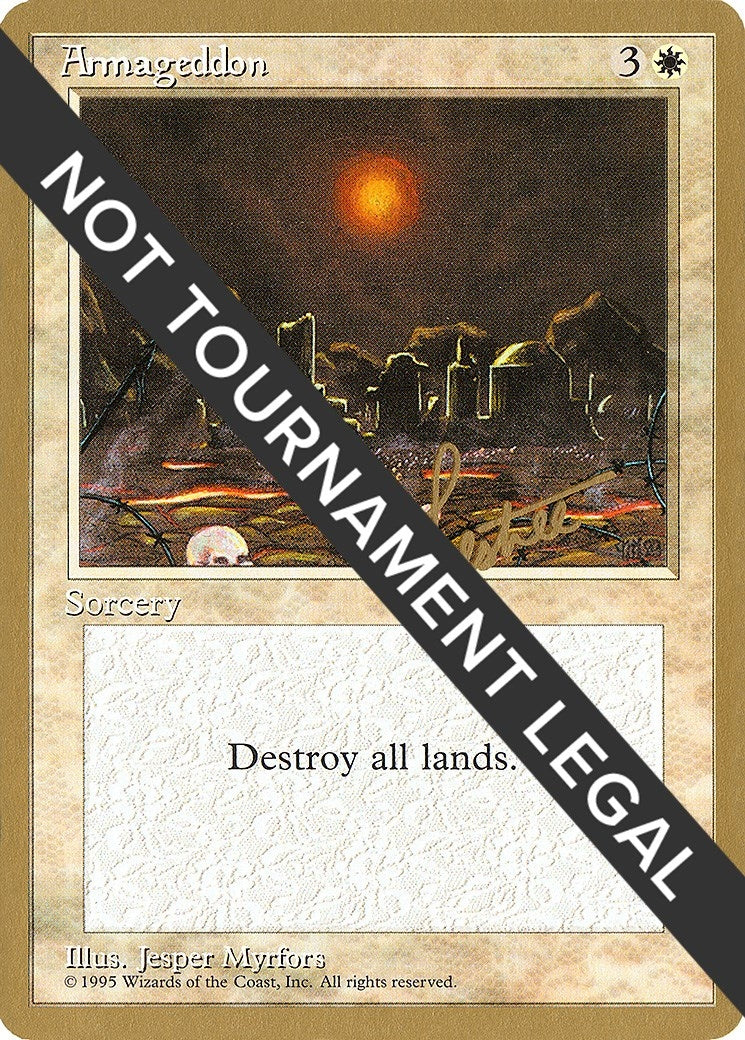 Armageddon - 1996 Bertrand Lestree (4ED) (World Championship Decks)