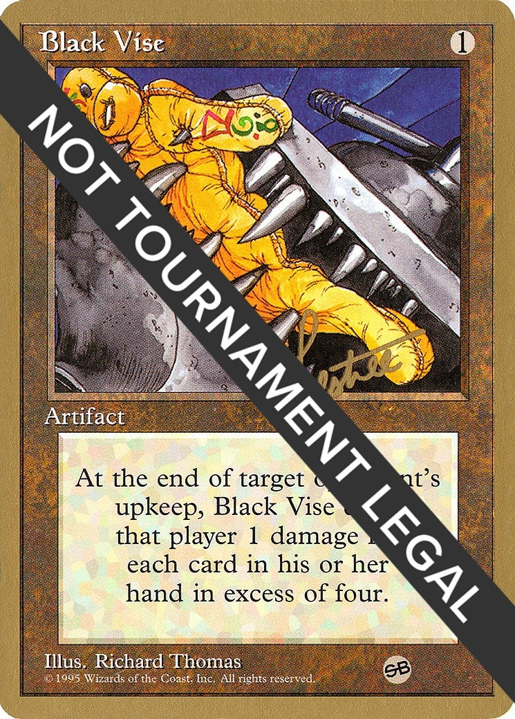 Black Vise - 1996 Bertrand Lestree (4ED) (SB) (World Championship Decks)