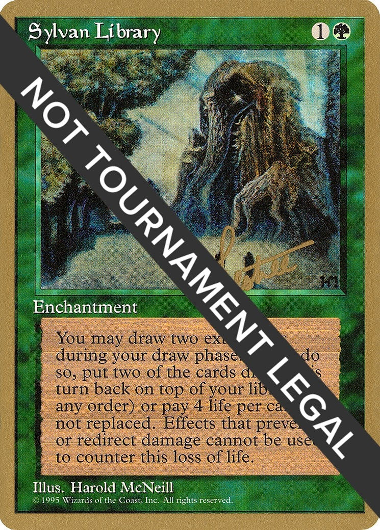 Sylvan Library - 1996 Bertrand Lestree (4ED) (World Championship Decks)
