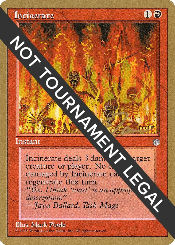 Incinerate - 1996 Eric Tam (ICE) (World Championship Decks)
