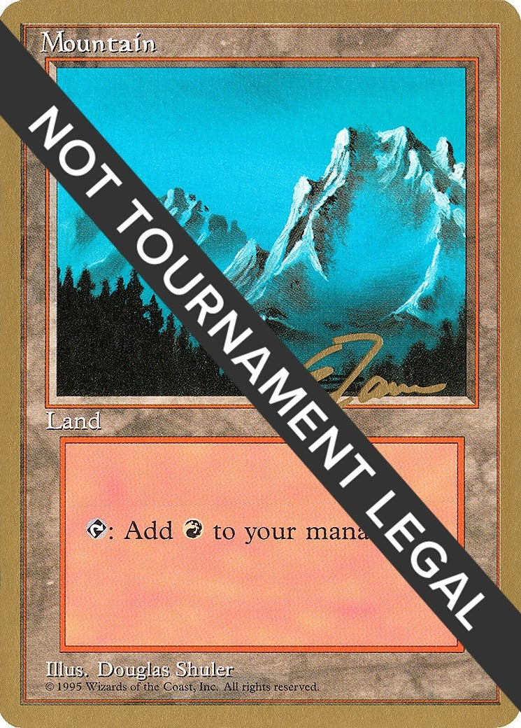 Mountain (B) - 1996 Eric Tam (4ED) (World Championship Decks)