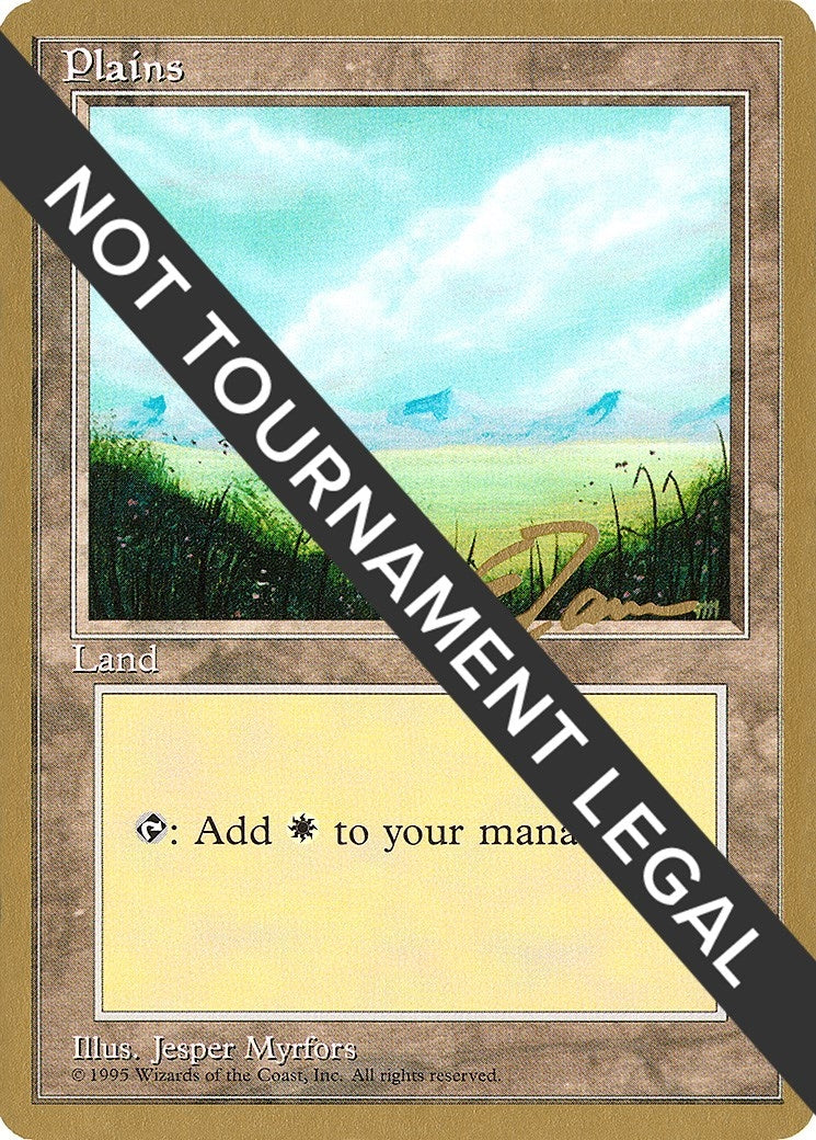 Plains (A) - 1996 Eric Tam (4ED) (World Championship Decks)