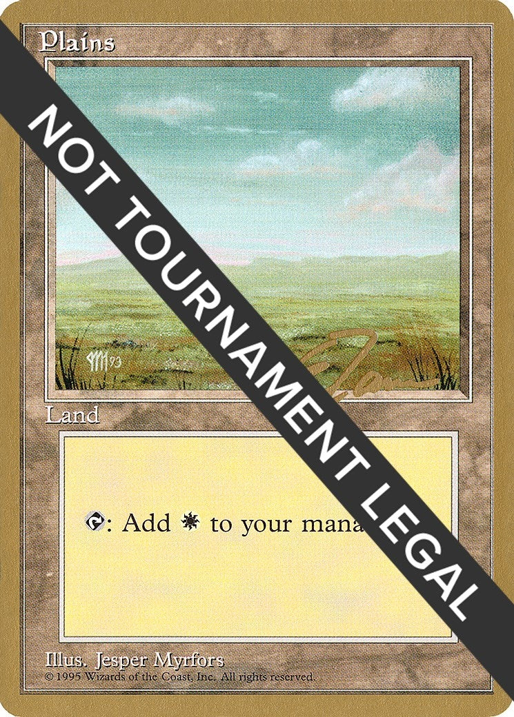 Plains (C) - 1996 Eric Tam (4ED) (World Championship Decks)