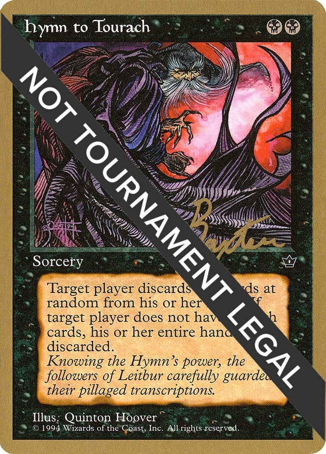 Hymn to Tourach (Cloak) - 1996 George Baxter (FEM) (World Championship Decks)