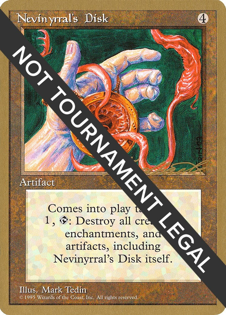 Nevinyrral's Disk - 1996 Leon Lindback (4ED) (World Championship Decks)