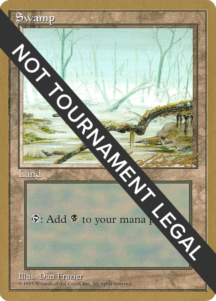 Swamp (A) - 1996 Leon Lindback (4ED) (World Championship Decks)