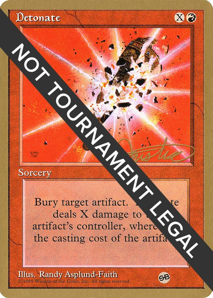Detonate - 1996 Mark Justice (4ED) (SB) (World Championship Decks)