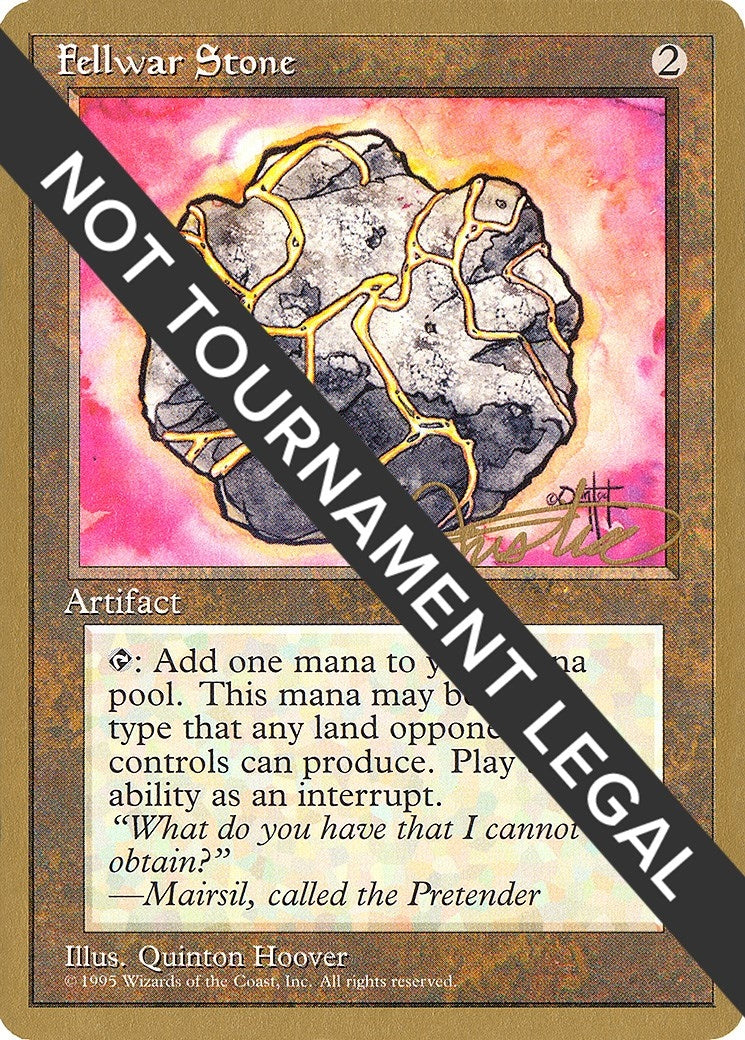 Fellwar Stone - 1996 Mark Justice (4ED) (World Championship Decks)
