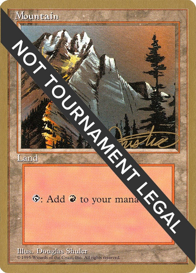 Mountain (A) - 1996 Mark Justice (4ED) (World Championship Decks)