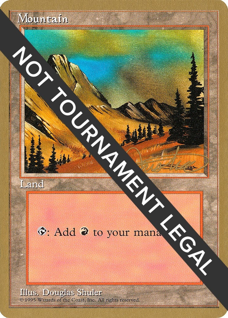 Mountain (C) - 1996 Mark Justice (4ED) (World Championship Decks)